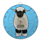 Afbeelding van de Valais Blwlese-cartoon Dartbord (Voorkant)