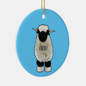 Afbeelding van de Valais Blwlese-cartoon Keramisch Ornament (Rechts)