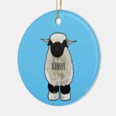 Afbeelding van de Valais Blwlese-cartoon Keramisch Ornament (Links)