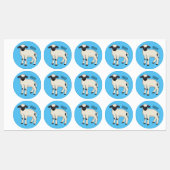 Afbeelding van de Valais Blwlese-cartoon Labels (Vel)