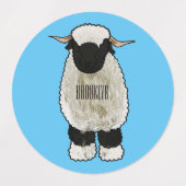 Afbeelding van de Valais Blwlese-cartoon Labels (Design 2)