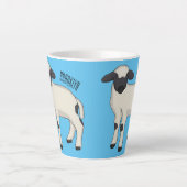 Afbeelding van de Valais Blwlese-cartoon Latte Mok (Voorkant)