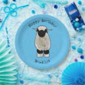 Afbeelding van de Valais Blwlese-cartoon Papieren Bordje (Feest)