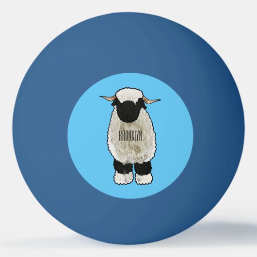 Afbeelding van de Valais Blwlese-cartoon Pingpongbal (Voorkant)