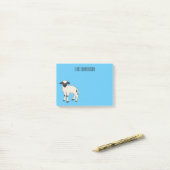 Afbeelding van de Valais Blwlese-cartoon Post-it® Notes (Op bureau)