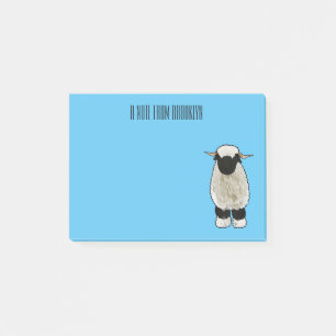 Afbeelding van de Valais Blwlese-cartoon Post-it® Notes
