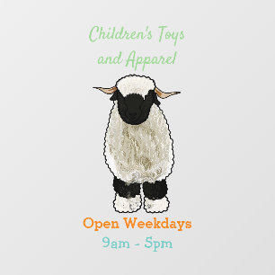 Afbeelding van de Valais Blwlese-cartoon Raamsticker