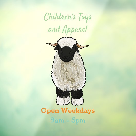 Afbeelding van de Valais Blwlese-cartoon Raamsticker (Vel 3)