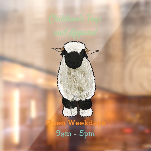 Afbeelding van de Valais Blwlese-cartoon Raamsticker (Vel 2)