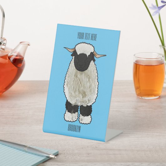 Afbeelding van de Valais Blwlese-cartoon Reclamebord Met Voetstuk (Insitu)