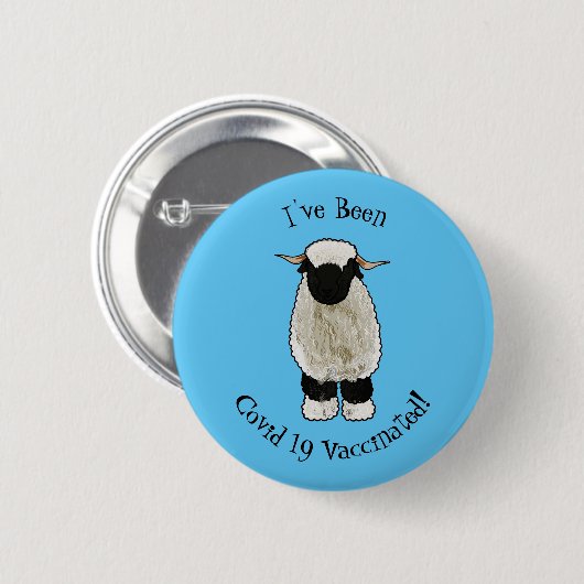 Afbeelding van de Valais Blwlese-cartoon Ronde Button 5,7 Cm (Voorkant /achterkant)