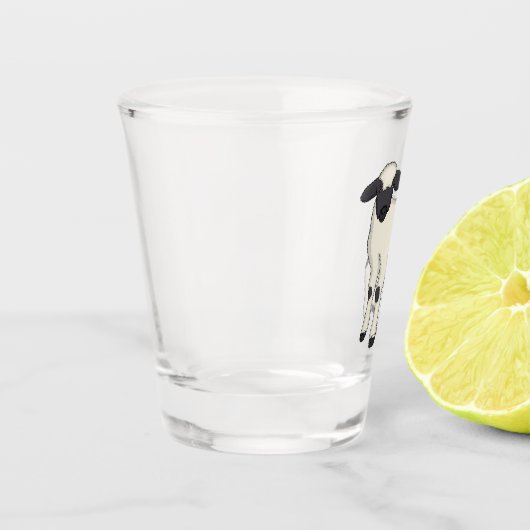 Afbeelding van de Valais Blwlese-cartoon Shot Glas (Links)