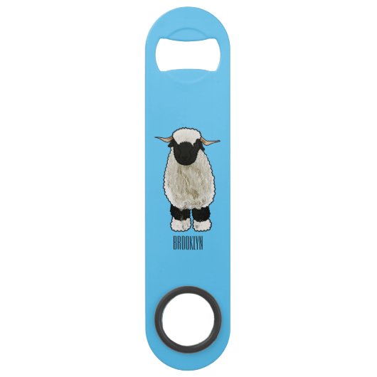 Afbeelding van de Valais Blwlese-cartoon Speed Flessenopener (Achterkant)