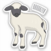 Afbeelding van de Valais Blwlese-cartoon Sticker (Voorkant)