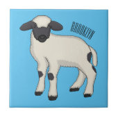 Afbeelding van de Valais Blwlese-cartoon Tegeltje (Voorkant)