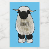 Afbeelding van de Valais Blwlese-cartoon Voedselcontainer Etiket (Enkel label)