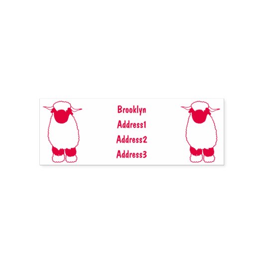 Afbeelding van de Valais Blwlese-cartoon Zelfinktende Stempel (Design)