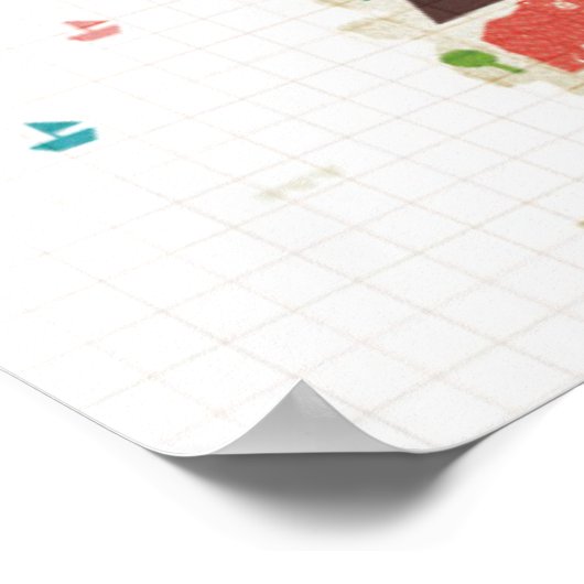 Afbeelding van de Verenigde Staten Poster (Hoek)