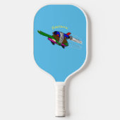Afbeelding van de vliegschildpad-cartoon pickleball paddle (Voorkant)