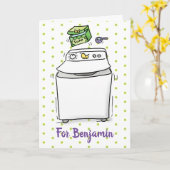 Afbeelding van de wasmachine voor spoelen kaart (Gele Bloem)