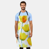afbeelding van de waterverf van tulpen. Naadloze b Schort (Gedragen)