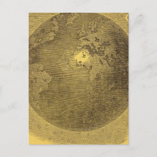 Afbeelding van de wereld briefkaart (Voorkant)