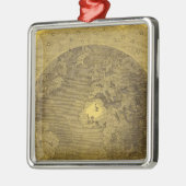 Afbeelding van de wereld metalen ornament (Links)
