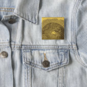 Afbeelding van de wereld vierkante button 5,1 cm (In situ)