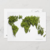 afbeelding van de wereldkaart briefkaart (Voorkant / Achterkant)