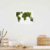 afbeelding van de wereldkaart poster (Keuken)