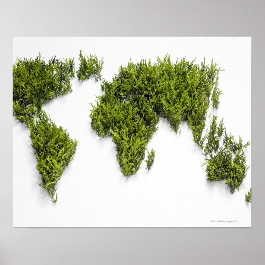 afbeelding van de wereldkaart poster (Voorkant)
