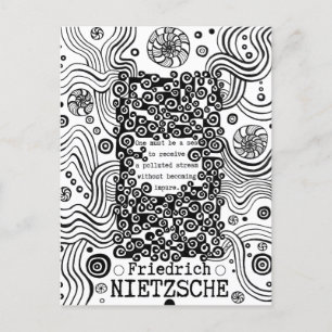 Afbeelding van de zee van Nietzsche Briefkaart