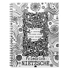 Afbeelding van de zee van Nietzsche Notitieboek