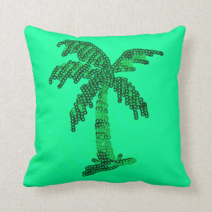 Afbeelding van de zijpalmboom met grunneringen kussen