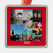 Afbeelding van de Zwitserse versiering Metalen Ornament (Voorkant)