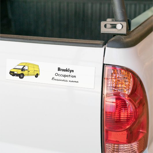 Afbeelding van Delivery van Bumpersticker (Op Truck)