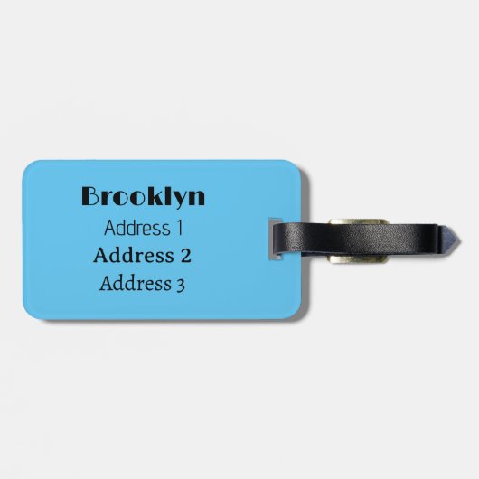 Afbeelding van Delivery van cartoon Bagagelabel (Achterkant horizontaal)