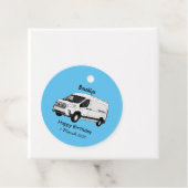 Afbeelding van Delivery van cartoon Bedankjes Labels (In situ)