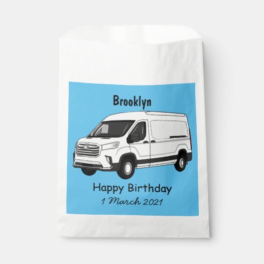 Afbeelding van Delivery van cartoon Bedankzakje (Voorkant)