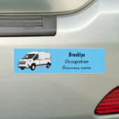 Afbeelding van Delivery van cartoon Bumpersticker (Op auto)