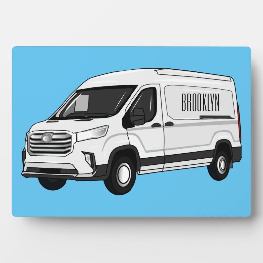 Afbeelding van Delivery van cartoon Fotoplaat (voorkant)