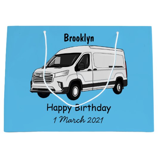 Afbeelding van Delivery van cartoon Groot Cadeauzakje (Voorkant)