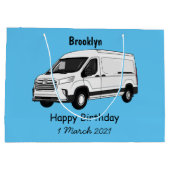 Afbeelding van Delivery van cartoon Groot Cadeauzakje (Achterkant)
