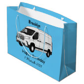 Afbeelding van Delivery van cartoon Groot Cadeauzakje (Achterkant Gekanteld)