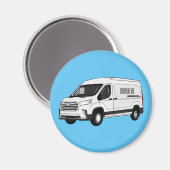 Afbeelding van Delivery van cartoon Magneet (Voorkant / Achterkant)