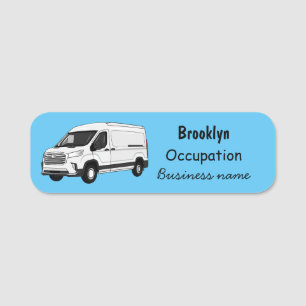 Afbeelding van Delivery van cartoon Naamplaatje
