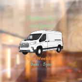 Afbeelding van Delivery van cartoon Raamsticker (Vel 2)