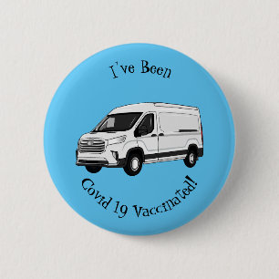 Afbeelding van Delivery van cartoon Ronde Button 5,7 Cm