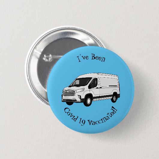 Afbeelding van Delivery van cartoon Ronde Button 5,7 Cm (Voorkant /achterkant)