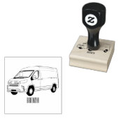 Afbeelding van Delivery van cartoon Rubberstempel (Gestempeld)